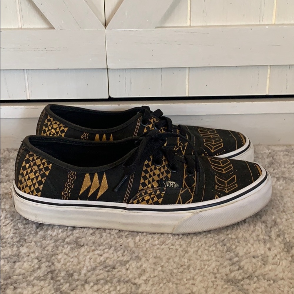 VANS GOLD TRIBAL PATTEN WOMENS 6.5